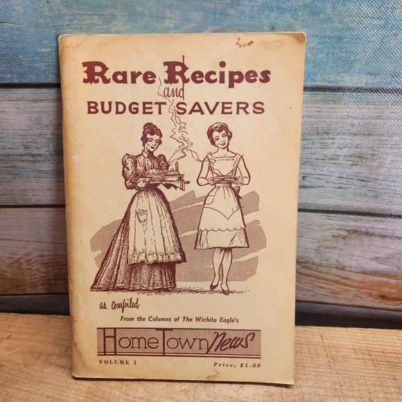 Rare Recipes and Budget Savers Community Cookbook from Wichita Eagle 1961 - Picture 2 of 8